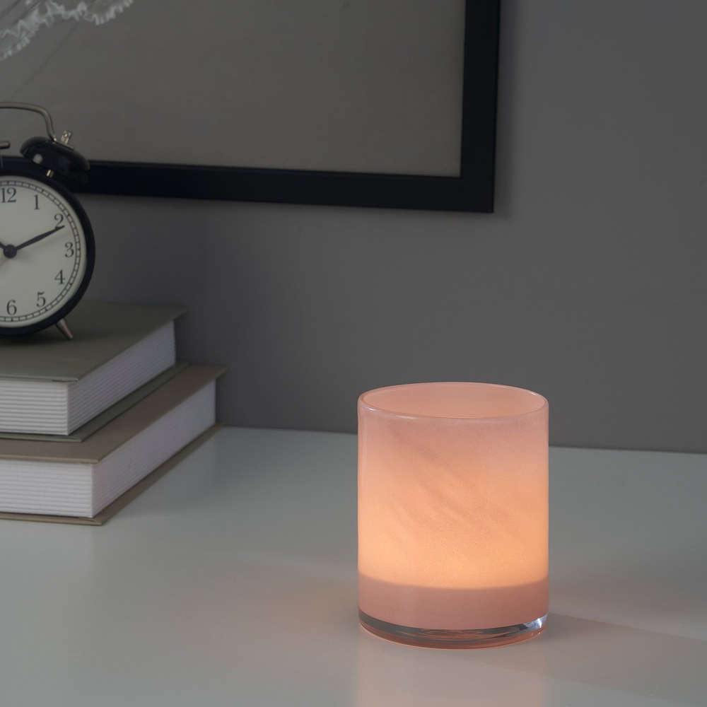 IKEA VINDSTILLA  (ИКЕА ВИНДСТИЛЛА)  -  Подсвечник — розовый 11 см