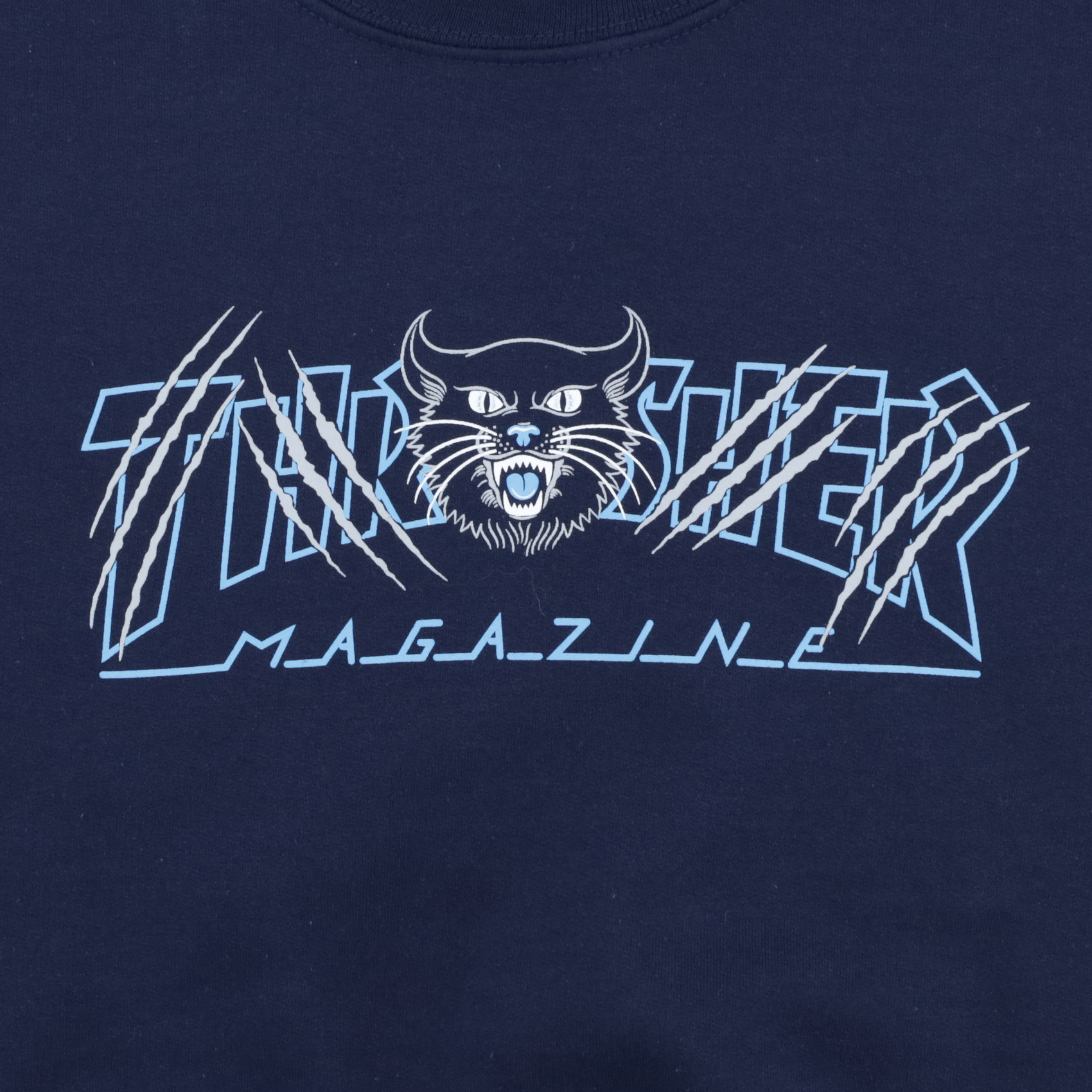 Свитшот Thrasher Gato Crewneck (navy) артикул: - купить в магазине Дайс