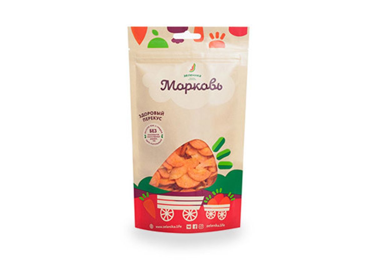 Здоровый овощной перекус из моркови, 50г