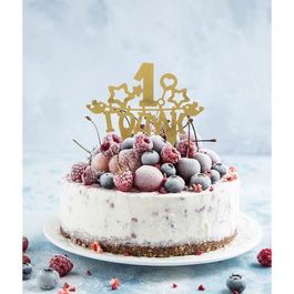 Топпер в торт "1 годик" , 22см Х 19см
