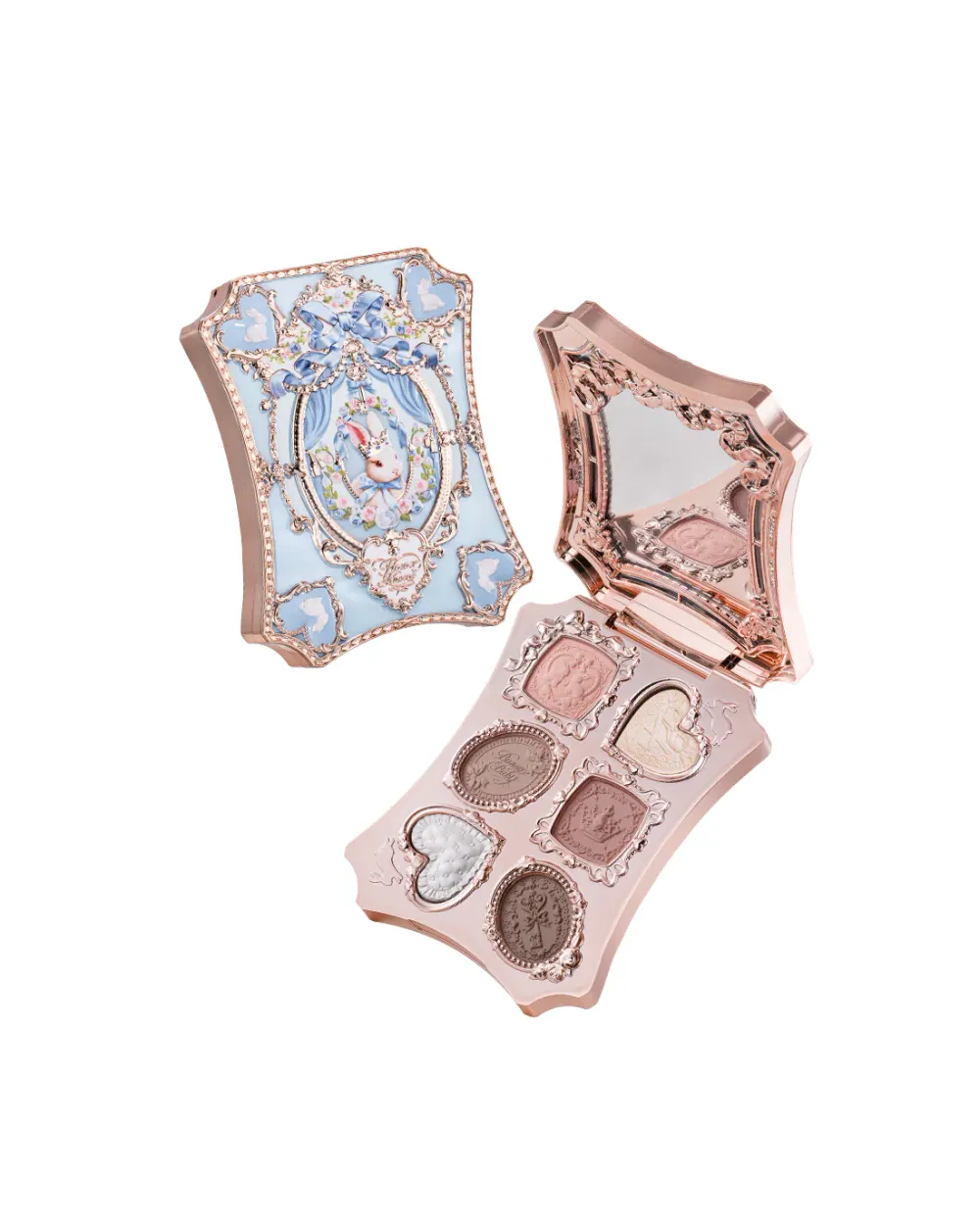 Палитра теней для век Flower Knows Bunny Garden 6-Color Makeup Palette - 01 White Bunny