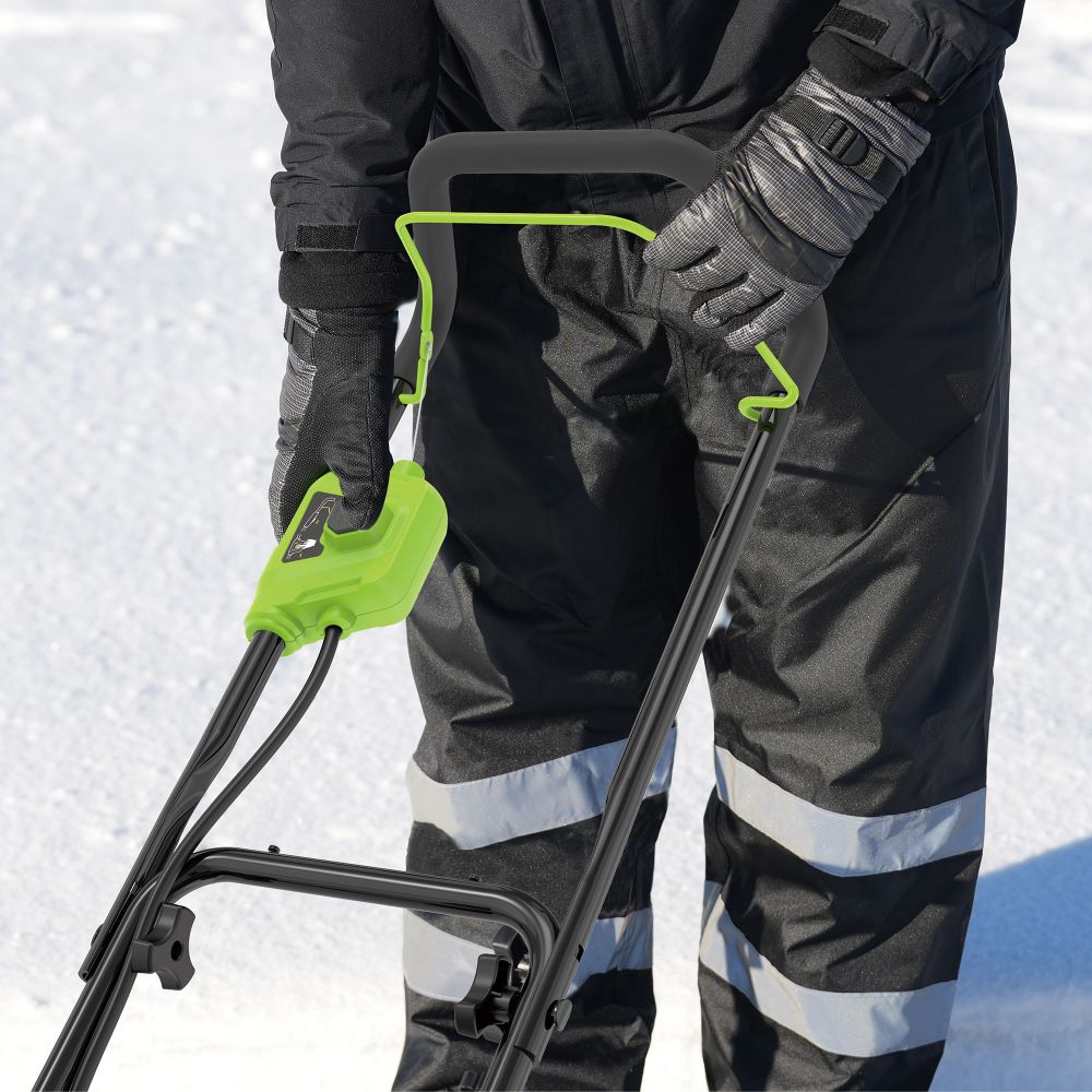 Снегоуборщик аккумуляторный Greenworks G40ST40, 40V, 40 см, с 1хАКБ 5 Ач и ЗУ (2603607UG)