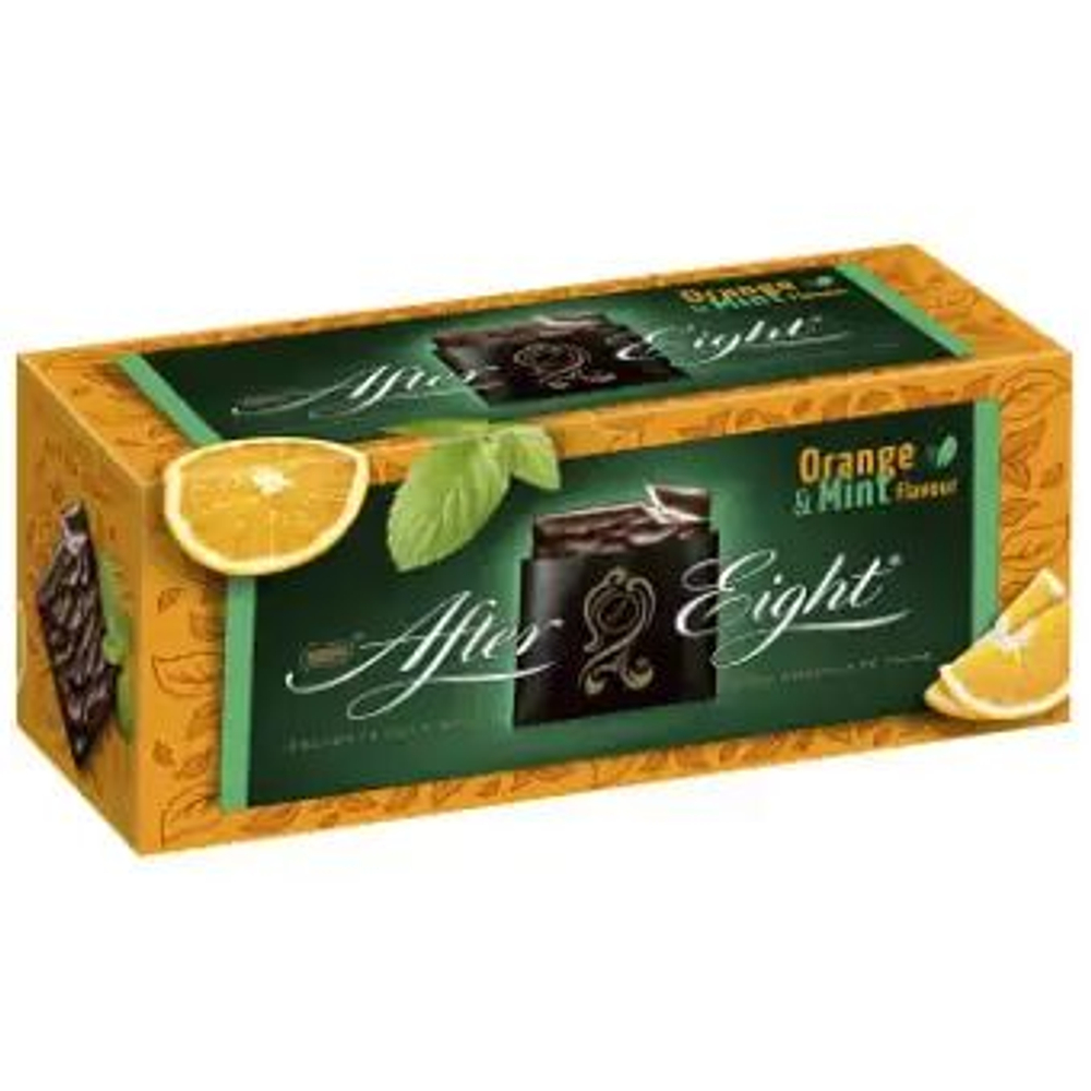 Шоколад порционный с начинкой Nestle AFTER EIGHT апельсин и мята 200 г (из Финляндии)
