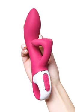 Нереалистичный вибратор Satisfyer Embrace me, красный