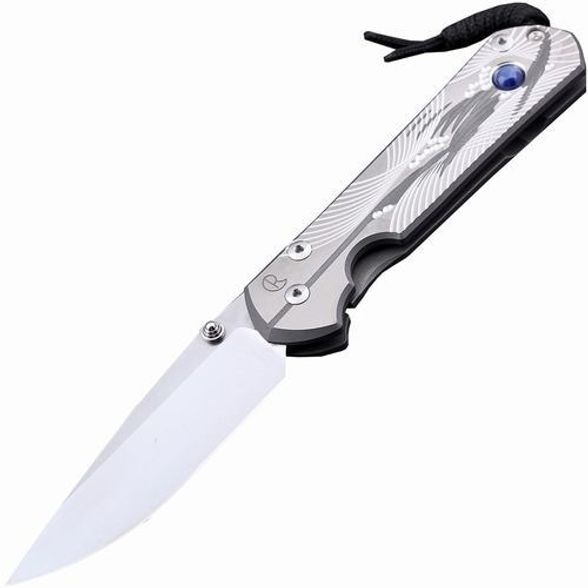 Цена наСкладной нож Chris Reeve Large Sebenza 21 Silver Contrast, сталь S35VN, рукоять титановый сплав