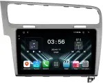 Магнитола для Volkswagen Golf 7 2012-2020 (рамка серебро) - FarCar S280 монитор 10.36" IPS на Android 13, CarPlay
