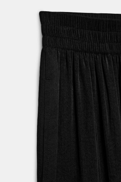 ZARA ШИРОКИЕ БРЮКИ С ВЫСОКОЙ ПОСАДКОЙ, ЧЕРНЫЙ