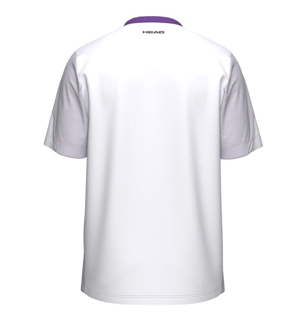 Мужская теннисная футболка Head Slice - white/purple
