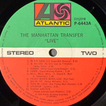 The Manhattan Transfer ‎– Live (Япония 1981г.)