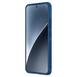 Усиленный чехол синего цвета от Nillkin для смартфона Xiaomi 15, серия Super Frosted Shield Pro