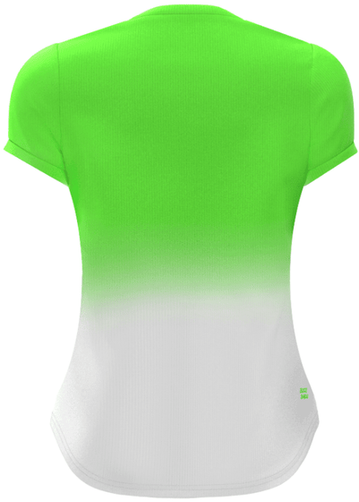 Футболка для девочек Bidi Badu Crew Gradiant - Green White