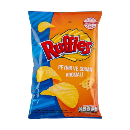 Чипсы Ruffles Cheese & Onion со вкусом сыра и лука