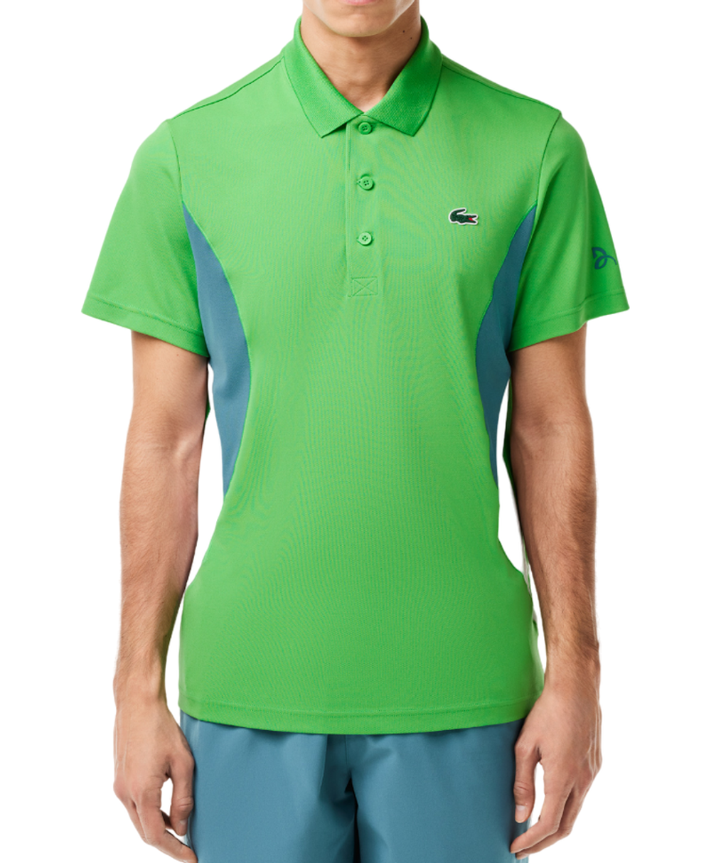 Мужское теннисное поло Lacoste Tennis x Novak Djokovic Ultra-Dry Polo - green