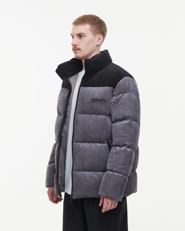 Пуховик AW24 Downjacket Velvet Combo Grey - фото 3