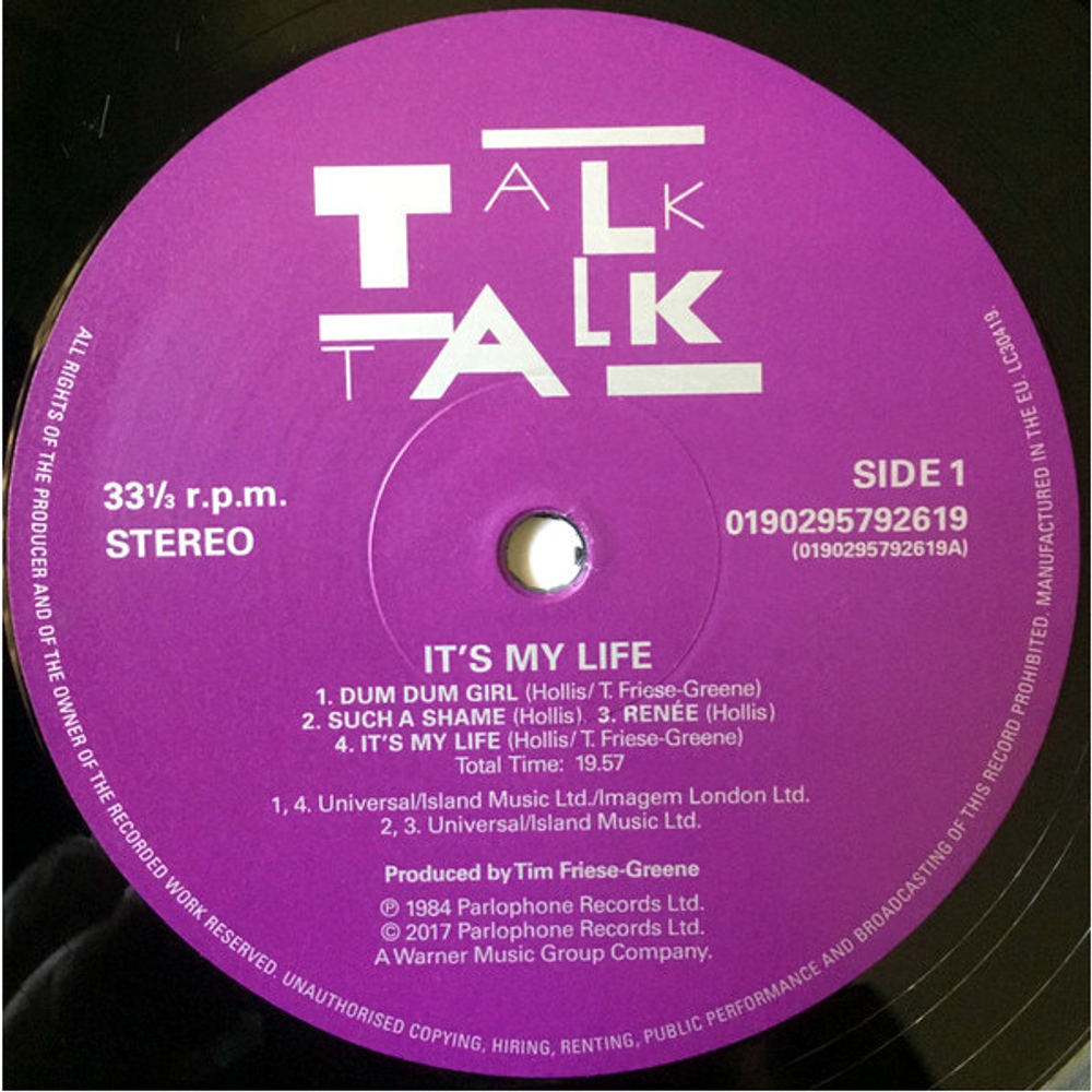 Talk Talk / It's My Life (LP)
