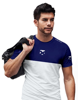 Мужская теннисная футболка Pacific Break - navy/white