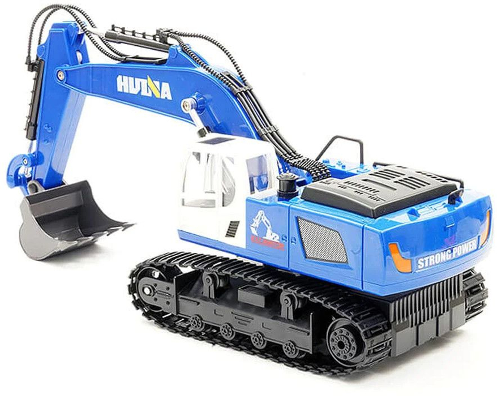 Радиоуправляемый экскаватор HUI NA TOYS масштаб 1:18 2.4G - HN1558-BLUE