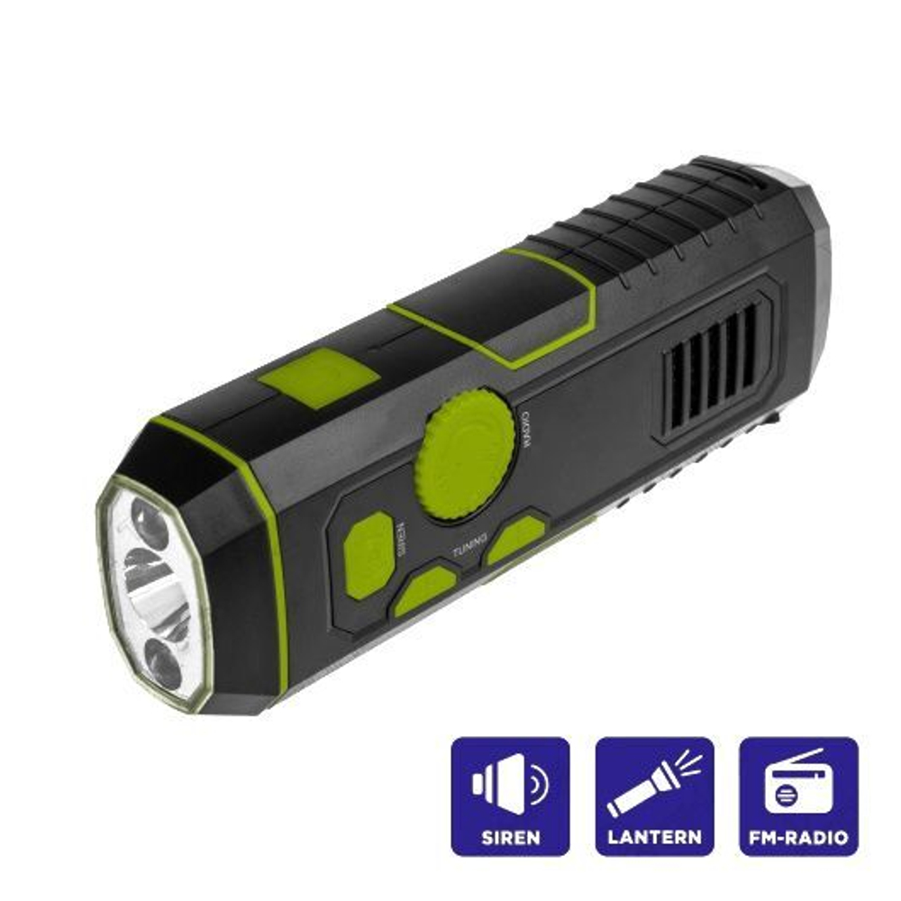 Фонарь NISUS (A-SB-5032В) с радио+USB