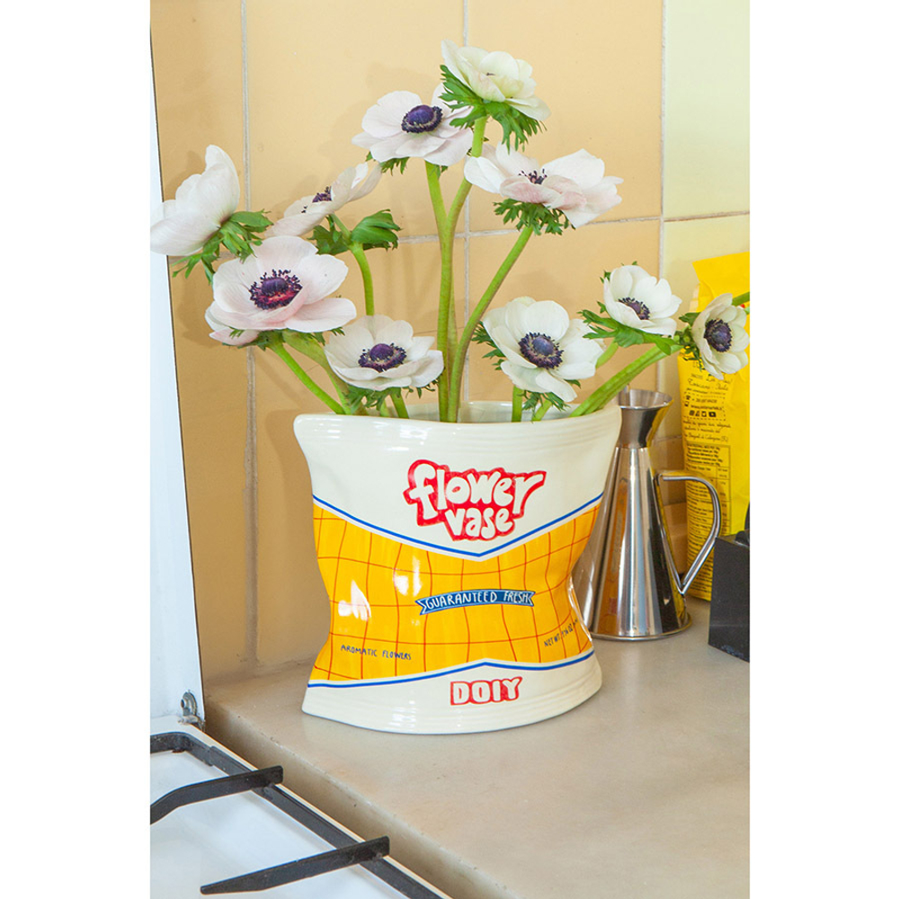 Ваза для цветов corner shop, chips bag, 17 см