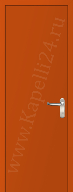 Дверь влагостойкая пластиковая KAPELLI multicolor ДГ RAL 2004 Чистый оранжевый + коробка