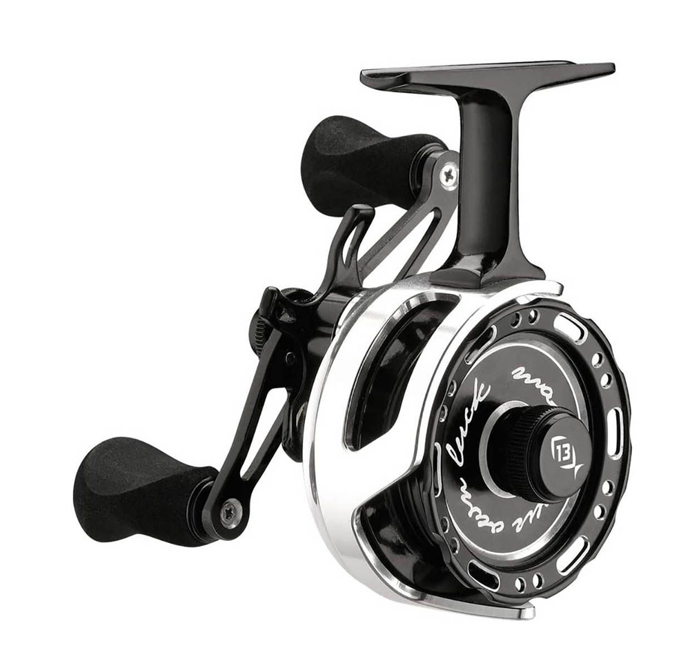 Катушка для рыбалки 13 Fishing Black Betty 6061 Retrieve, под левую руку, вес - 202гр