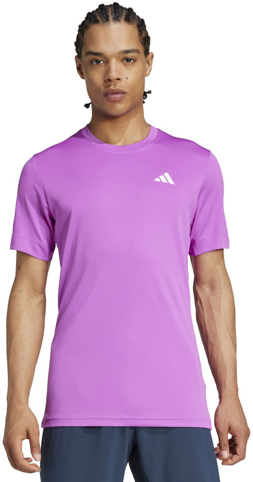 Мужская теннисная футболка Adidas Tennis Freelift - Фиолетовый