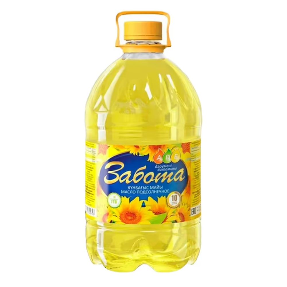 Масло подсолнечное Забота 3 л