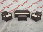 Комплект уличной мебели под искусственный ротанг Yalta Terrace Triple Set