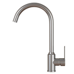 Смеситель для кухни 35k MIXLINE МЛНС-0405 (MLSS-0405) трубчатый излив, п/гайку САТИН