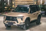 Платформа на крышу с лестницой и органайзером для Lexus GX 550 G550h 2024 Лексус багажник на крышу боковая лестница