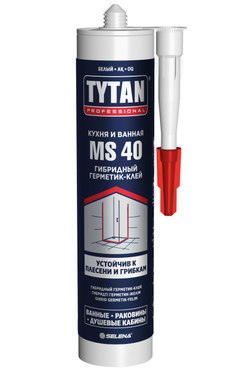 Tytan Professional Кровля и Фасад герметик-клей гибридный чёрный RAL9005 280 мл