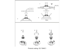 Светильник встраиваемый Crystal Lux CLT 064C1 BL