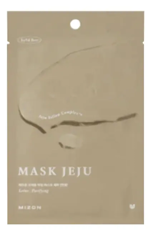 MIZON Очищающая тканевая маска для лица с экстрактом лотоса - JOYFUL TIME MASK JEJU [LOTUS] ,23мл