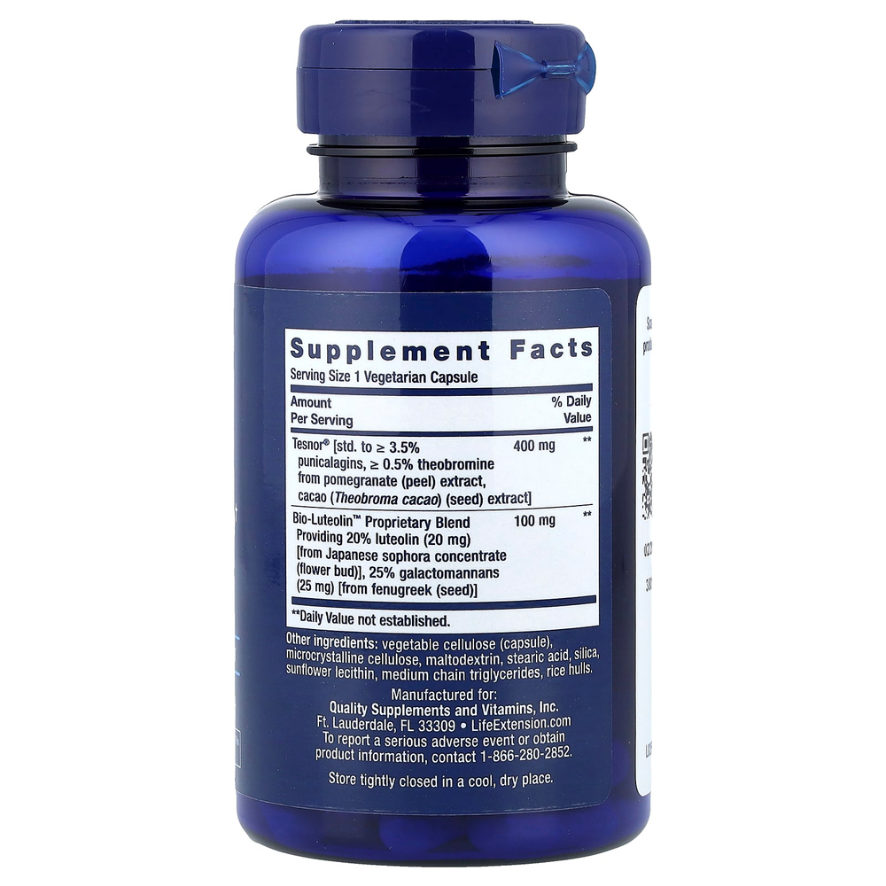 Life Extension, Testosterone Elite, 30 вегетарианских капсул