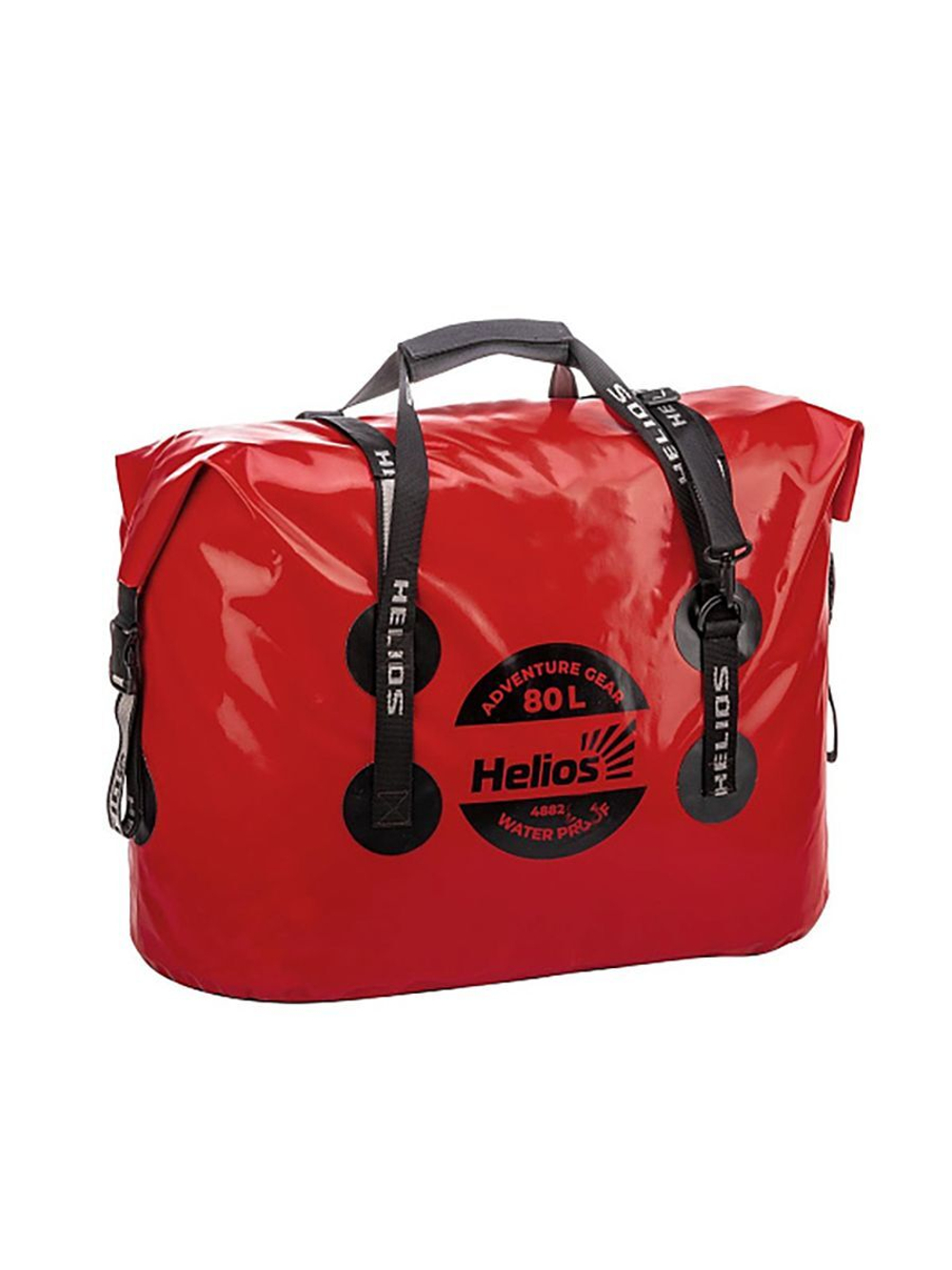 Гермосумка Helios 80л (ПВХ, красный/черный) (HS-GS-80-RB)