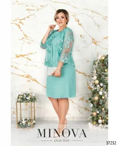 Платье 362СБ-бирюза Minova
