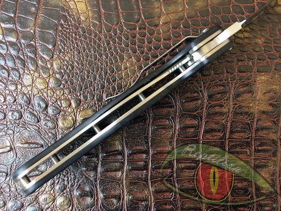Складной нож Steelclaw Крыса черная c клинком из стали AUS-8, рукоять G10