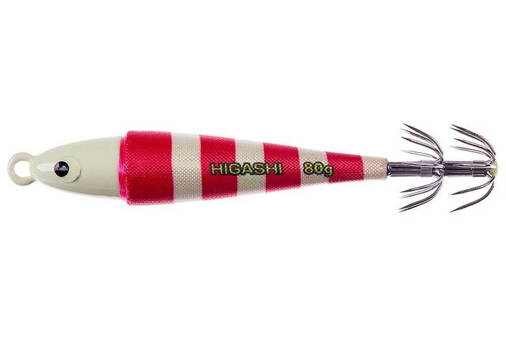 Кальмарница HIGASHI Squid Cloth sinker 80g #01 Blue Pink-Zebra Glow