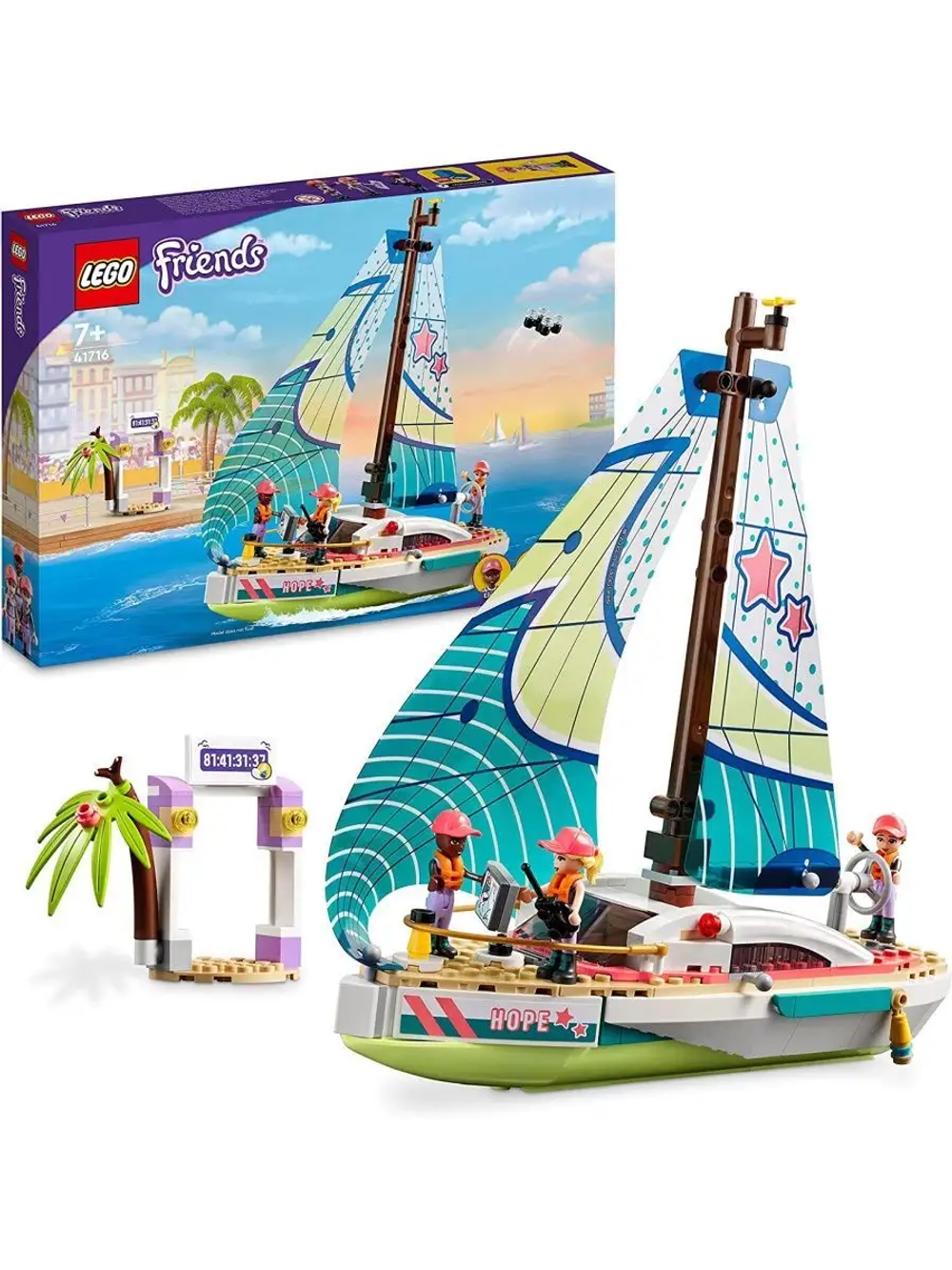 Конструктор Лего Френдс Приключения Стефани на яхте | LEGO Friends Stephanie’s Sailing Adventure 41716 - 304 детали (7+)