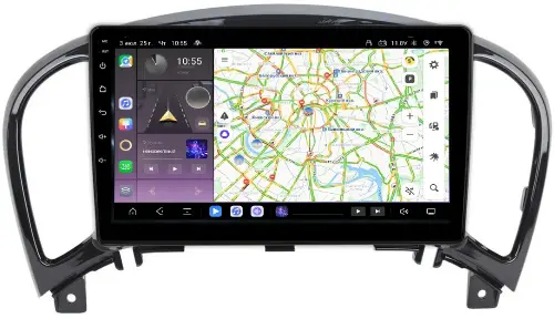 Магнитола для Nissan Juke 2011-2019 - Kuberg QLed, Android 13, Быстрейшая, CarPlay, SIM-слот