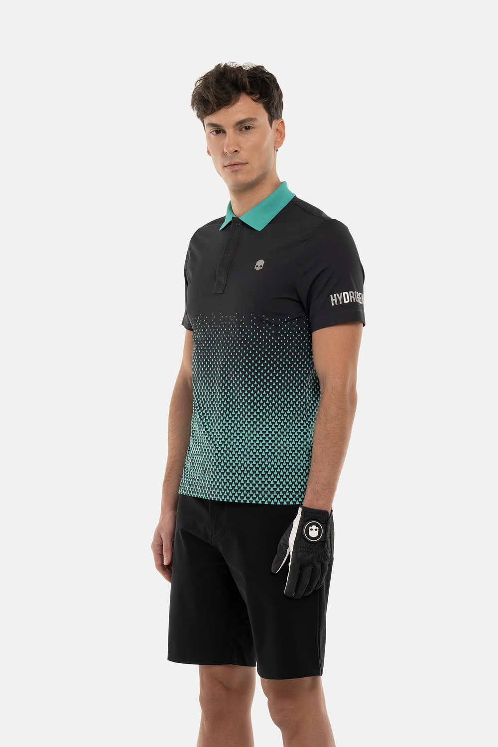 Мужское поло HYDROGEN GEOMETRIC DEGRADE’ TECH POLO (GL0005)