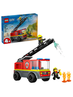 Конструктор Лего Сити Грузовик с пожарной лестницей | LEGO City Fire Ladder Truck 60463 — 82 детали (4+)