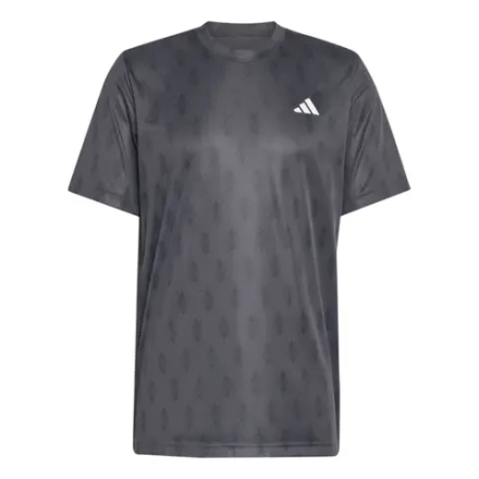 Теннисная футболка Adidas Club Climacool Graphic - carbon/black