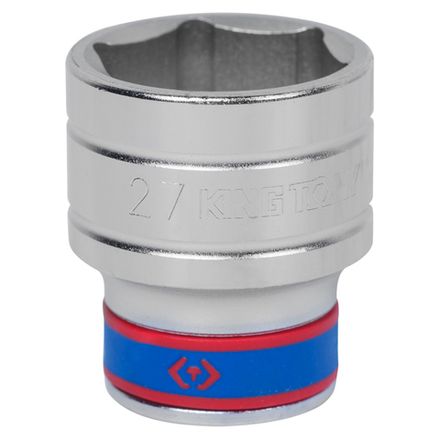 Цена на KING TONY (433527M) Головка торцевая стандартная шестигранная 1/2", 27 мм