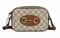 Маленькая сумка на плечо Gucci Horsebit 1955 бежевый