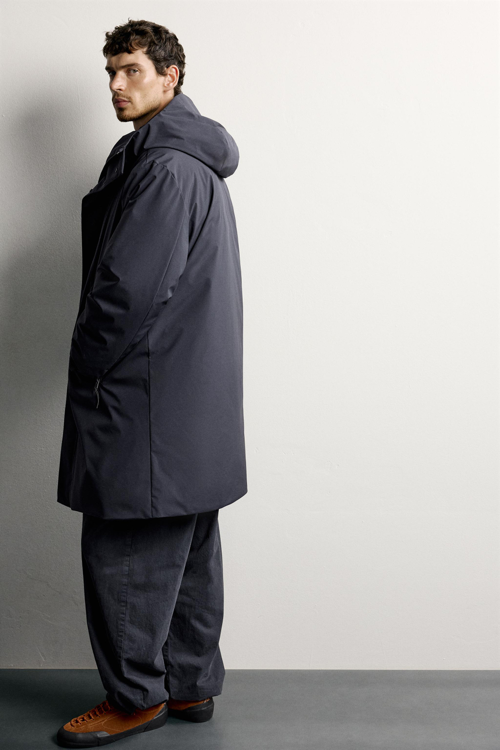 ТЕХНИЧЕСКАЯ ПАРКА С КАПЮШОНОМ WATER REPELLENT — ZARA