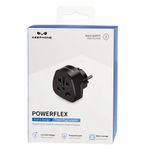 Сетевой переходник адаптер для евророзетки Keephone Powerflex черный