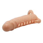 Телесная удлиняющая насадка 17см Pretty Love Penis Sleeve Emmitt BI-026246