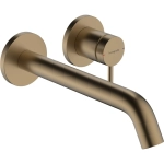 Настенный смеситель для раковины Hansgrohe Tecturis S 73351140 бронза