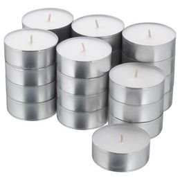 Набор свечей IKEA GLIMMA (ГЛИММА), Белый, 9 часов, 24 шт